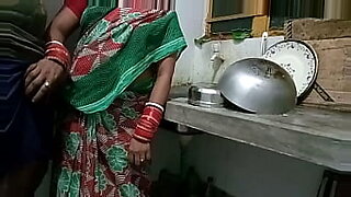 mom and son stuck in kitchen